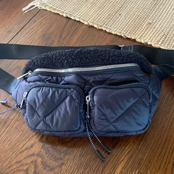 Topshop Bags Topshop Black Belt Bag Or Crossbody Poshmark